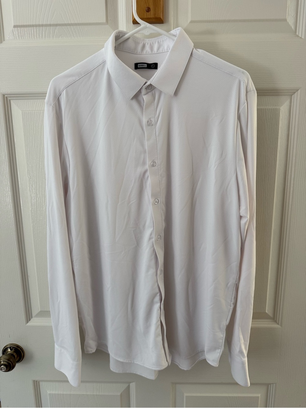 NWOT BARBELL MOTIVE MENS DRESS SHIRT - Picture 3 of 7